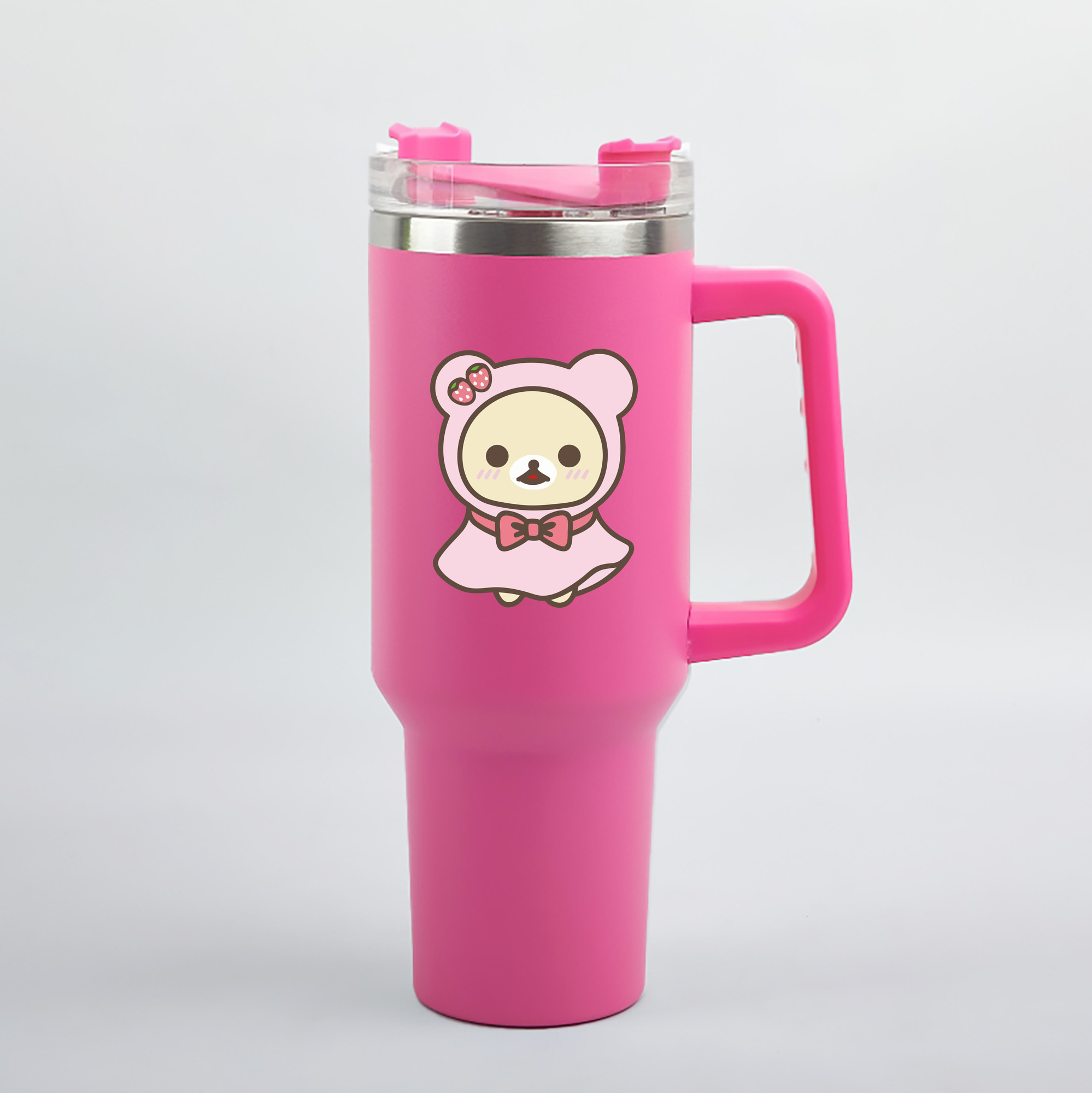 （画像用） リラックマ リラックマ キイロイトリ Rilakkuma Korilakkuma Kiiroitori 1200mL車用タンブラー（カラープリント）